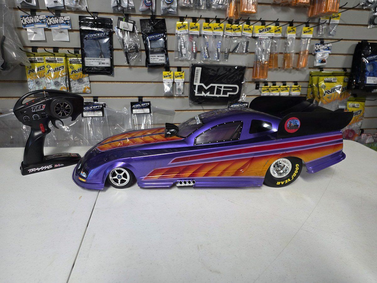 Traxxas 1/8 Funny Car Special Edition 69087-4 RTR TQi Red Aluminum Custom Body