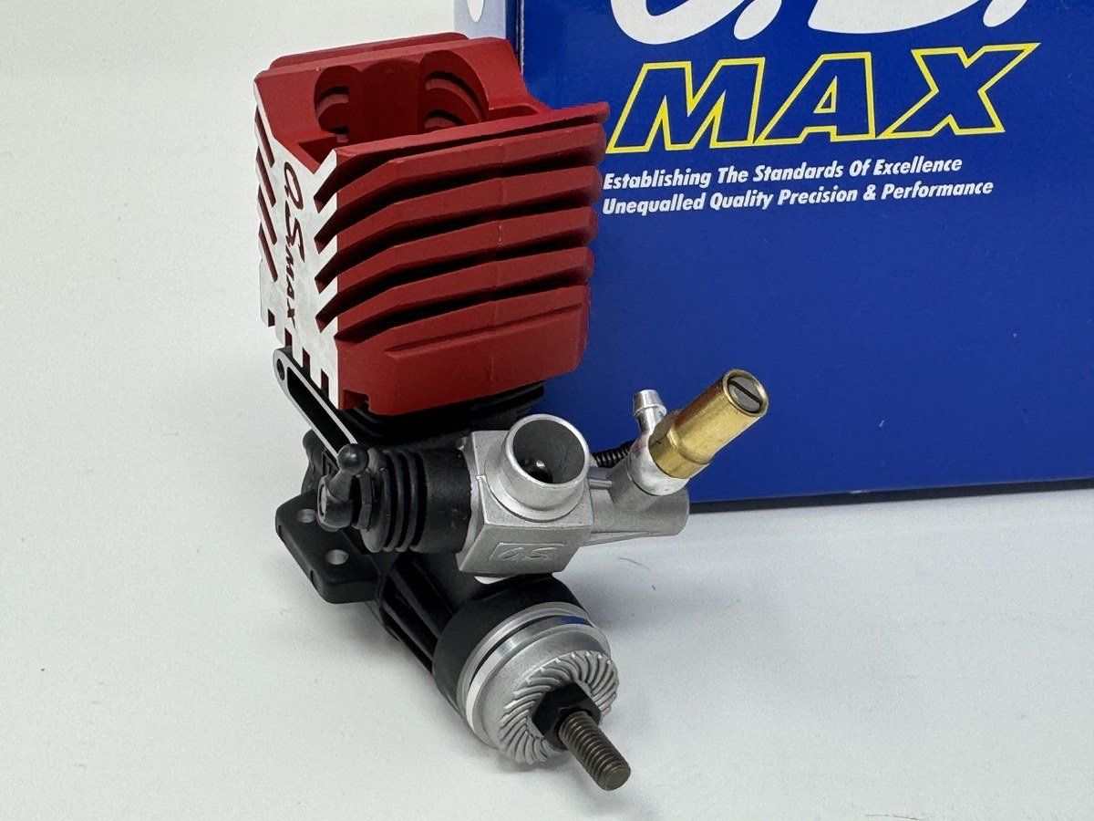 Vintage O.S. MAX 12CV Red/Gray Nitro Engine 11243 New in Box RC10GT photo 5
