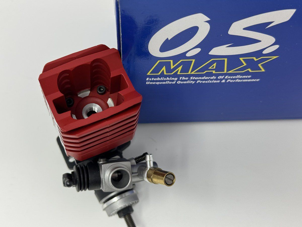 Vintage O.S. MAX 12CV Red/Gray Nitro Engine 11243 New in Box RC10GT photo 6