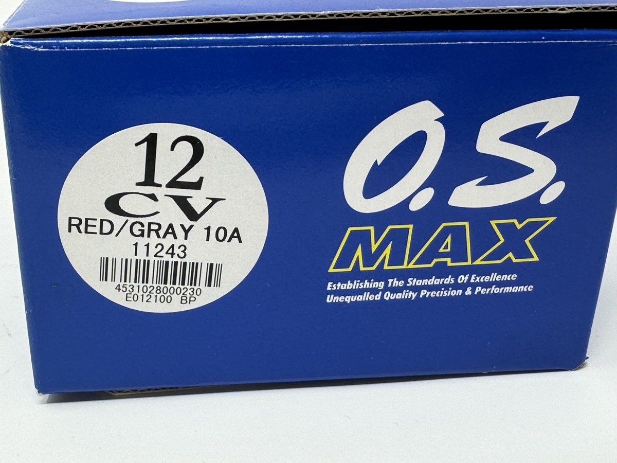 Vintage O.S. MAX 12CV Red/Gray Nitro Engine 11243 New in Box RC10GT photo 7