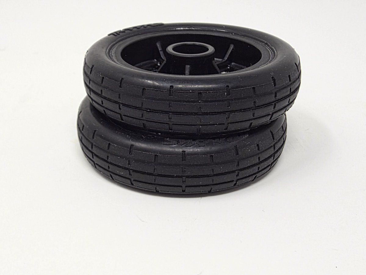 Traxxas 6975 Funny Car Front Tires Chrome 5-Spoke Wheels Pre-Mounted (2) photo 2